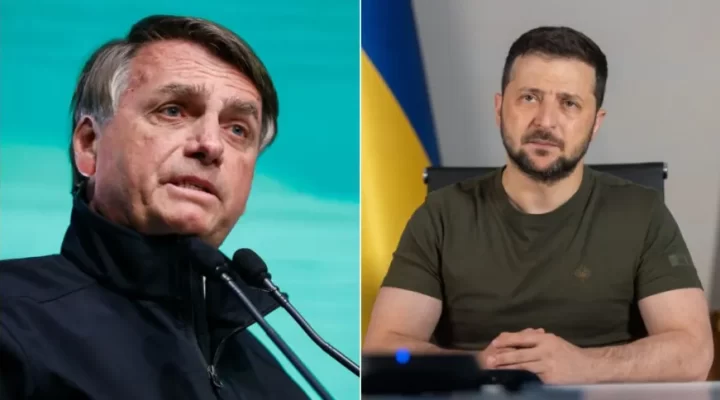 Zelensky fala com Bolsonaro sobre exportações de grãos e pede adesão às sanções contra Rússia
