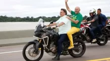 Hang na garupa de Bolsonaro