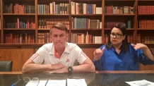 Tarcísio comete “alguns deslizes”, diz Bolsonaro em live