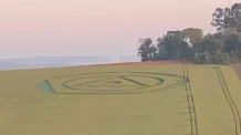 Agroglifos aparecem em plantação de trigo em Ipuaçu, no Oeste de SC