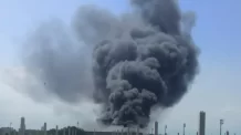 Incêndio atinge galpão no aeroporto do Galeão